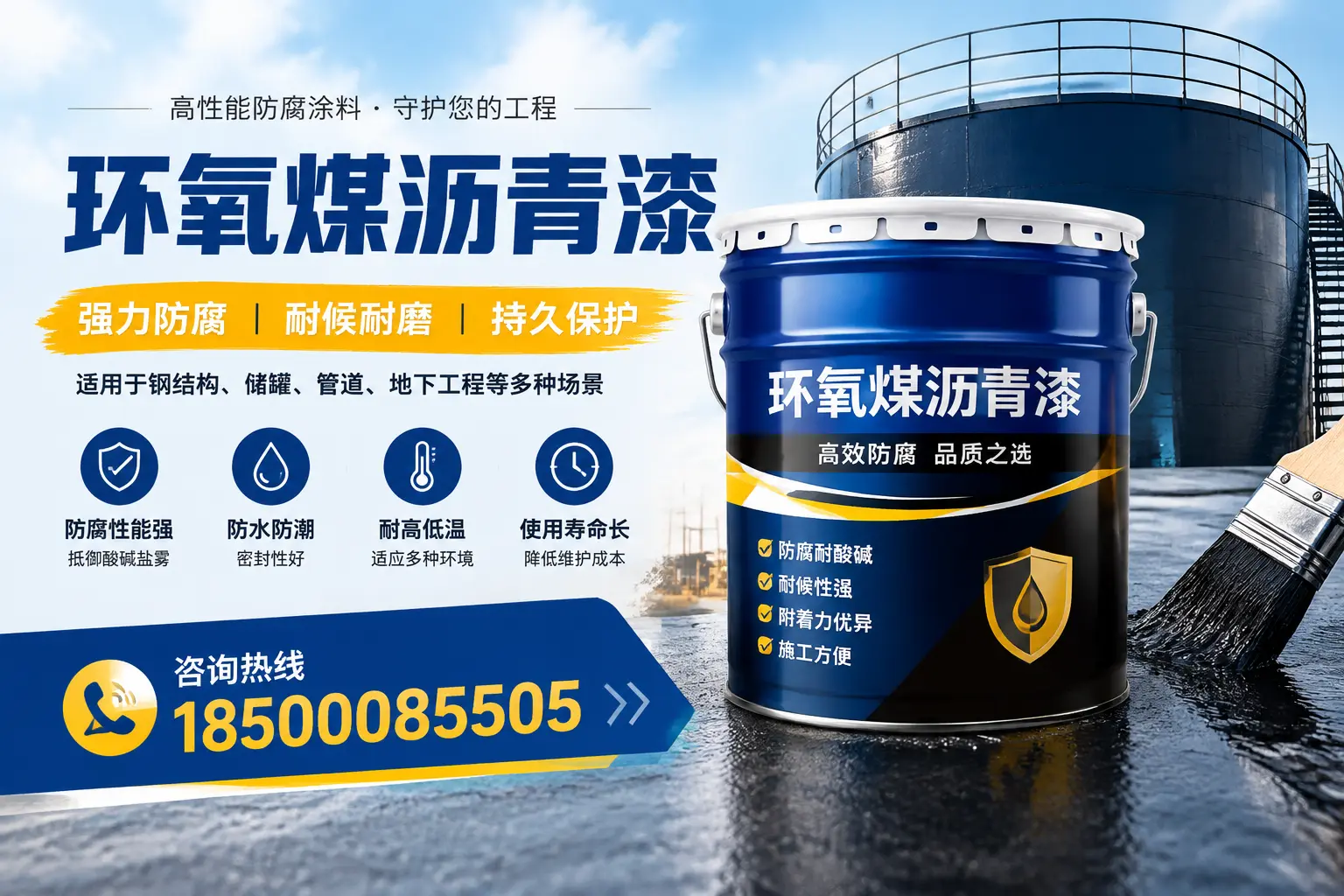 环氧煤沥青漆在工业中的应用，日照企业的选择